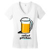 relief pitcher Women's V-Neck T-Shirt