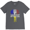 vivre en france des racines belges V-Neck Tee