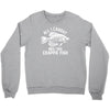 all i caught was this crappie fish Crewneck Sweatshirt