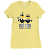 despicable me minions men in black Ladies Fitted T-Shirt