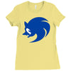 sonic logo Ladies Fitted T-Shirt