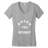break the internet tie dye girls muscle top Women's V-Neck T-Shirt