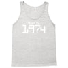 made in 1974 birthday celebration funny retro Tank Top