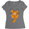 garfield scratching, ideal gift or birthday present funny Women's Triblend Scoop T-shirt