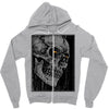 broken frame Zipper Hoodie