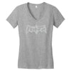 japanese batman logo fan inspired Women's V-Neck T-Shirt