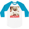 sloth astronaut swag 3/4 Sleeve Shirt