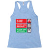 bat safety Racerback Tank