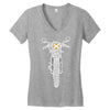 biker Women's V-Neck T-Shirt