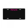 #drunk hashtag neon pink License Plate