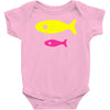 big fish little fish cardboard box Baby Onesie