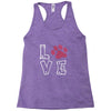love paw rhinestud Racerback Tank