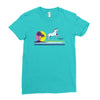 unicorn beach Ladies Fitted T-Shirt