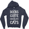 read books drink coffee eat chocolate pet cats Zipper Hoodie