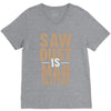 saw dust is man glitter V-Neck Tee