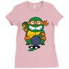 lucky turtle Ladies Fitted T-Shirt