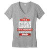 proud daughter dad Women's V-Neck T-Shirt