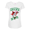 Grandma Shark -Shark Do Do Do Maternity Scoop Neck T-shirt