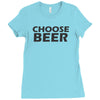 choose beer Ladies Fitted T-Shirt