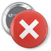 cross logo Pin-back button