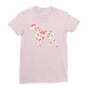 flower Ladies Fitted T-Shirt