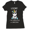 look i've created a unicorn Ladies Fitted T-Shirt