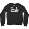 v6 eat sleep shoot Crewneck Sweatshirt