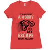 It is Not Just A Hobby It is My Escape From Reality Ladies Fitted T-Shirt