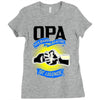 opa der mann der mythos die legende 1 Ladies Fitted T-Shirt