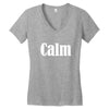 calm Women's V-Neck T-Shirt