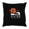 hiking old paths new adventure Throw Pillow