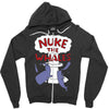 nuke the whales funny Zipper Hoodie