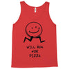 will run for pizza Tank Top