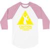 caution shapes being thrown printed 3/4 Sleeve Shirt