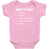 how to golf best trending Baby Bodysuit