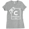 christmas periodic table of elements Ladies Fitted T-Shirt