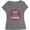 PUPG Last Men Standing Women's Triblend Scoop T-shirt