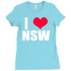 i heart nsw Ladies Fitted T-Shirt
