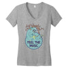 feel the music Women's V-Neck T-Shirt