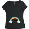 You're Looking At A Rainbow Women's Triblend Scoop T-shirt