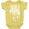 banksy street art zebra bar code Baby Onesie