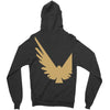 Maverick Gold Print Zipper Hoodie