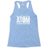 never trust an atom   make up everything Racerback Tank