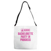 Warning Bachelor Party in Progress Adjustable Strap Totes