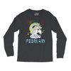 unicorns are born in february cute unicorn Long Sleeve Shirts