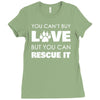 rescue love Ladies Fitted T-Shirt