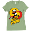 ninja panda Ladies Fitted T-Shirt