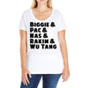 real hip hop heads Ladies Curvy T-Shirt