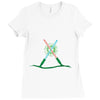 christmas lightsabers Ladies Fitted T-Shirt