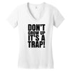 don't grow up Women's V-Neck T-Shirt